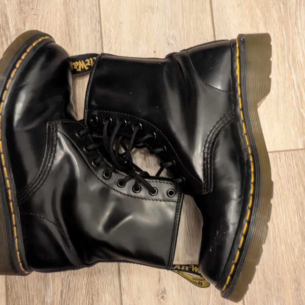 Dr. Martens Black Leather Boots